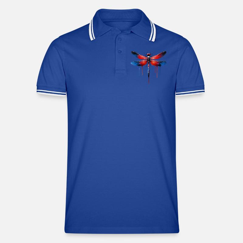 Libelle Männer Tipped Poloshirt