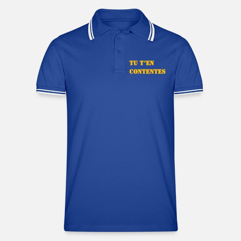 TU T’EN CONTENTES Polo tipped Homme