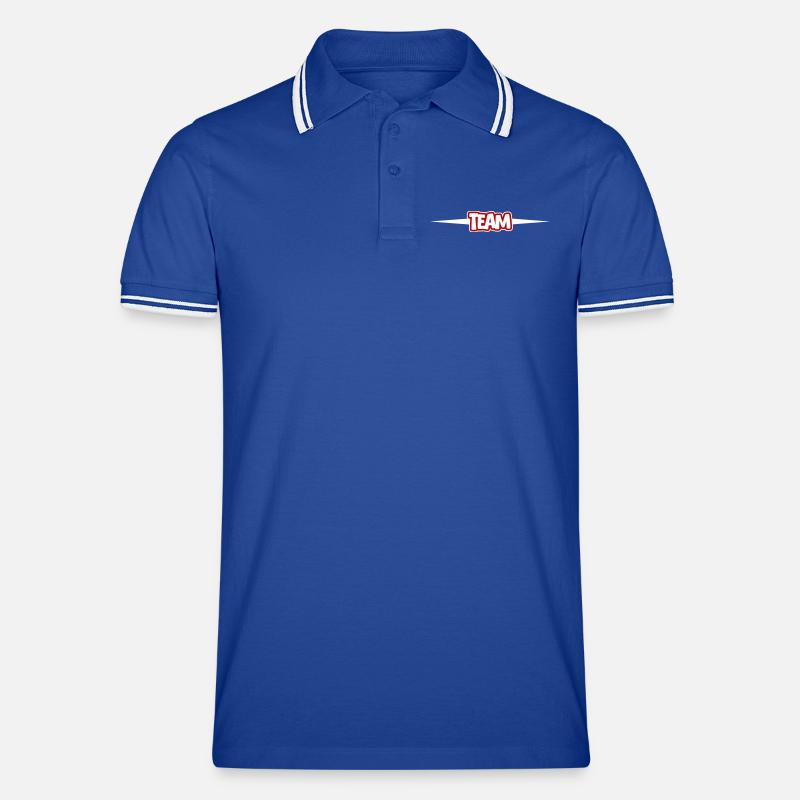 Squadra - Polo per uomo - blu/bianco