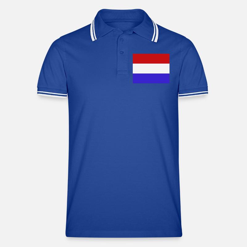 Drapeau néerlandais Polo tipped Homme