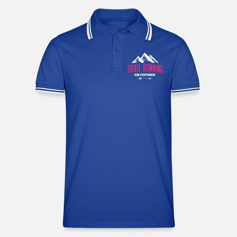 Trail Running – Run Everywhere Men's Tipped Polo Shirt