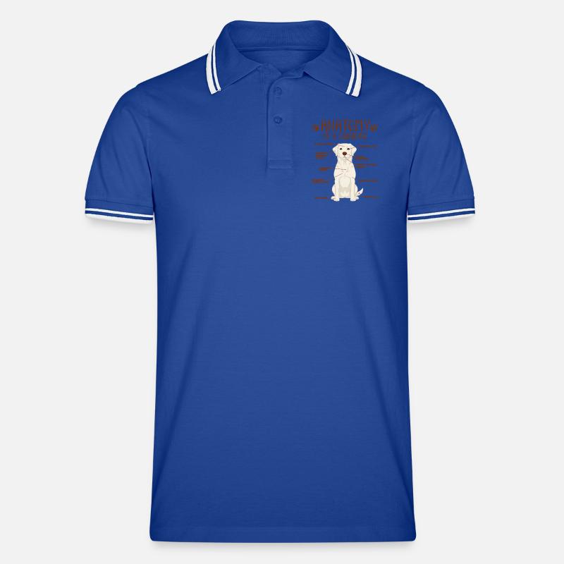 Anatomie d’un labrador blanc Polo tipped Homme