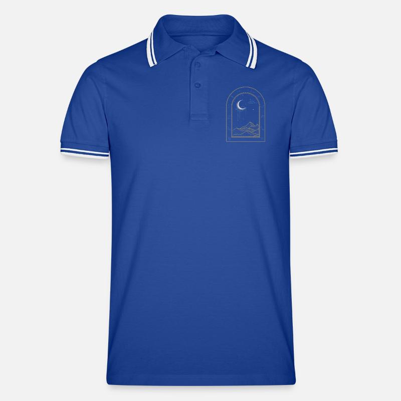 Beyond the Night Sky Men's Tipped Polo Shirt