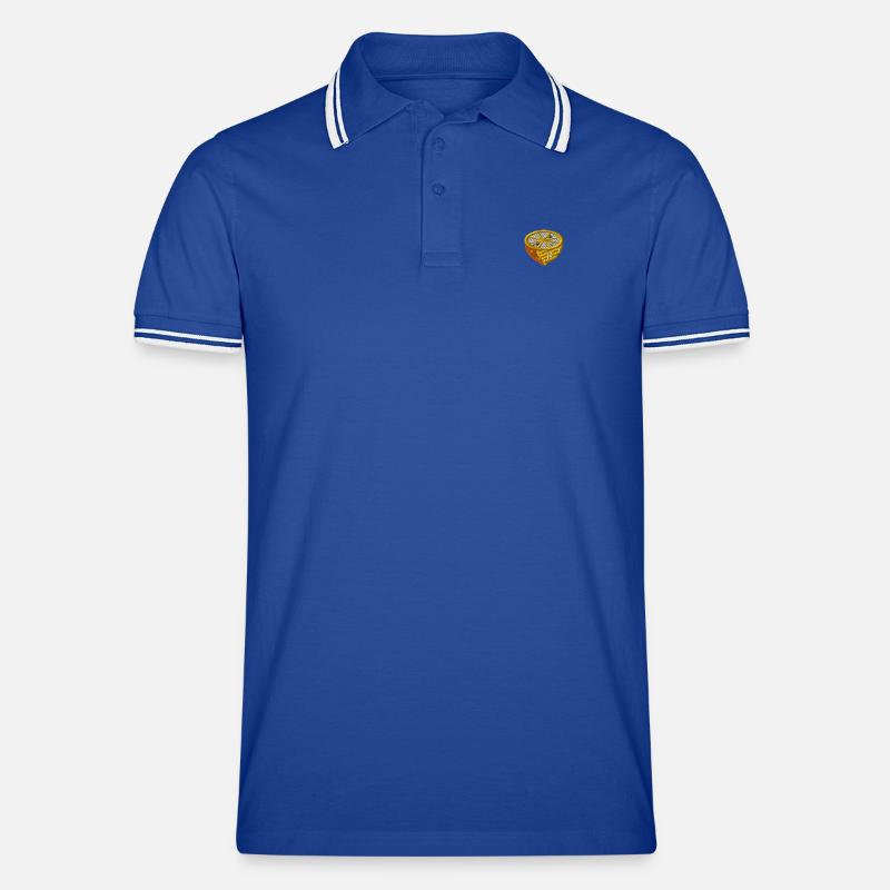 Zitrone Männer Tipped Poloshirt