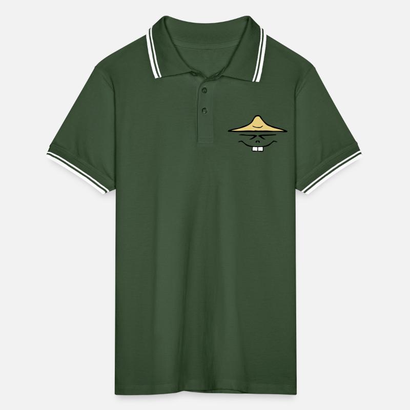 Chinois Polo tipped Homme