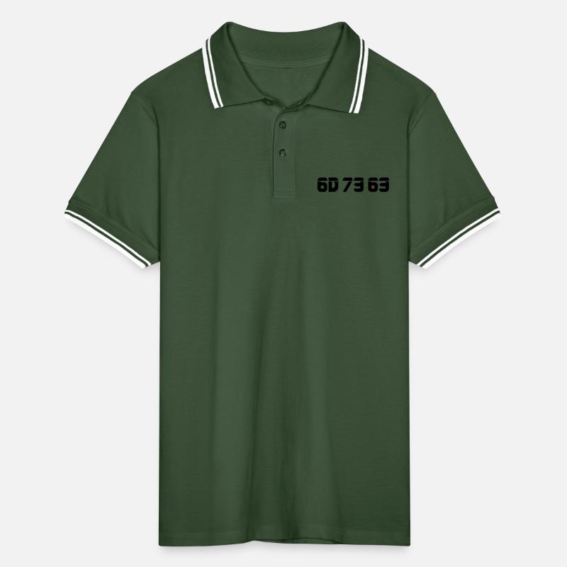 6D 73 63 (msc) Design Männer Tipped Poloshirt