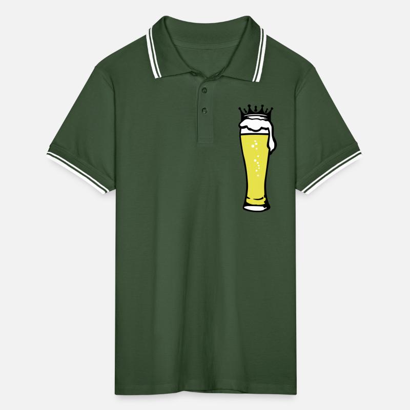 koenigliches_bier_3c Männer Tipped Poloshirt