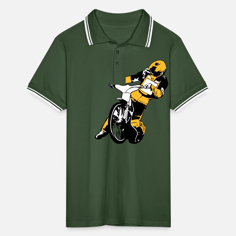 Speedway Racing Men's Tipped Polo Shirt