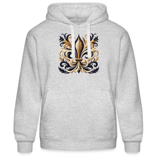 Royal Fleur Elegance Embroidery Tee - Men’s Hooded Sweater by Russell