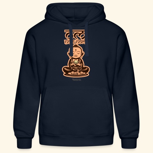 Om Nom Nom Buddha mit Keks - Männer Kapuzen Sweater von Russell
