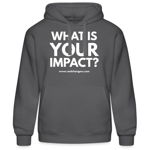 whatisyourimpact - Men’s Hooded Sweater by Russell