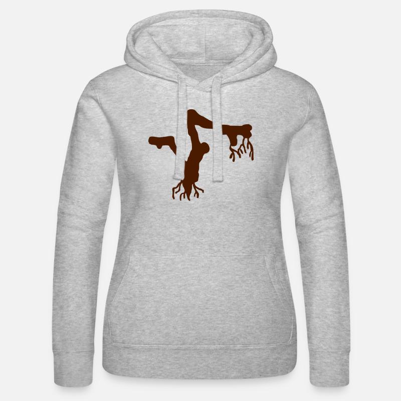 Root - Women’s Hooded Sweater by Russell - heather grey