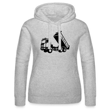 LKW - Frauen Kapuzen Sweater von Russell - Grau meliert - Vorne - Marisol (170cm)