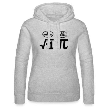 Mathe Nerd - Frauen Kapuzen Sweater von Russell - Grau meliert - Vorne - Marisol (170cm)