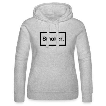 smoker 1c - Frauen Kapuzen Sweater von Russell - Grau meliert - Vorne - Marisol (170cm)