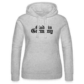 made in germany - Frauen Kapuzen Sweater von Russell - Grau meliert - Vorne - Marisol (170cm)