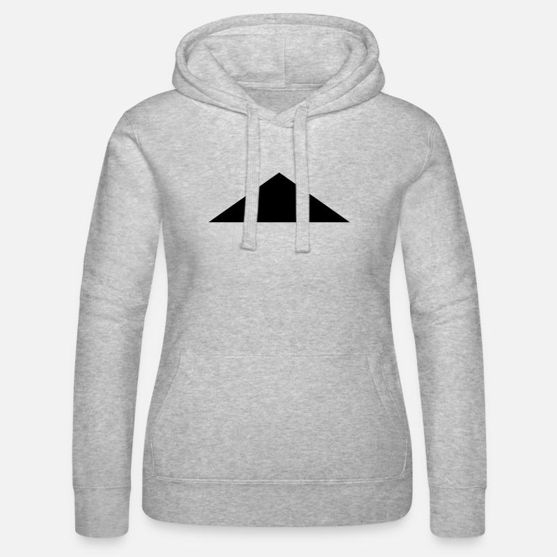 triangle - Sweat à capuche Russell Femme - gris chiné