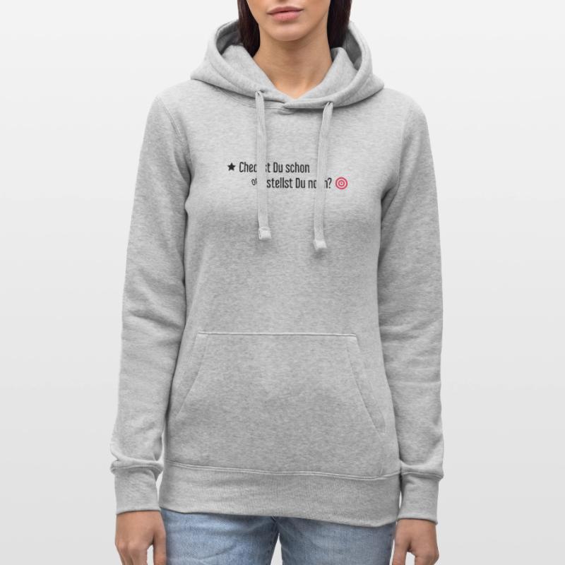 Checkst Du schon oder stellst Du noch Frauen Kapuzen Sweater von Russell