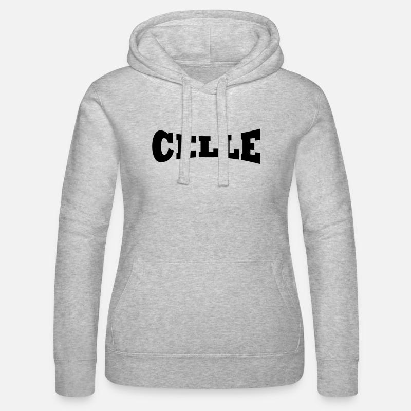 Celle - Sweat à capuche Russell Femme - gris chiné