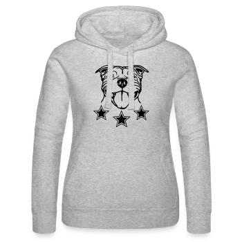 sbtsmile2 - Sweat à capuche Russell Femme - gris chiné - Devant - Marisol (170cm)