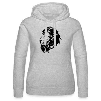 lion - Frauen Kapuzen Sweater von Russell - Grau meliert - Vorne - Marisol (170cm)