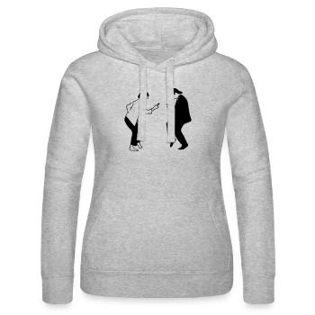pulp fiction dancing pf06 - Frauen Kapuzen Sweater von Russell - Grau meliert - Vorne - Marisol (170cm)