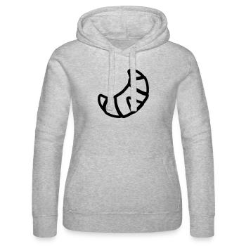 Croissant - Sweat à capuche Russell Femme - gris chiné - Devant - Marisol (170cm)