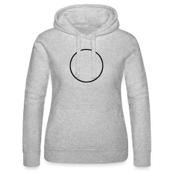 Kreis - Frauen Kapuzen Sweater von Russell - Grau meliert - Vorne - Marisol (170cm)