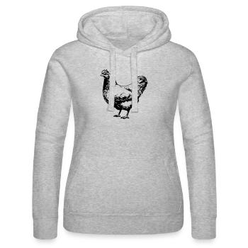 chicken - Frauen Kapuzen Sweater von Russell - Grau meliert - Vorne - Marisol (170cm)