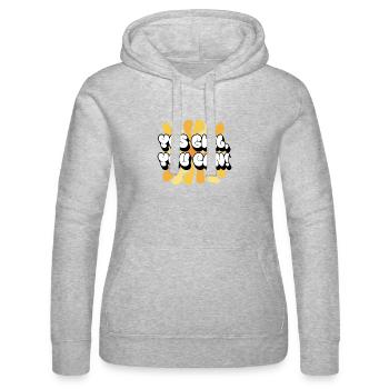 Yes Girl, You Can! | Positive Affirmationen Frauen - Frauen Kapuzen Sweater von Russell - Grau meliert - Vorne - Marisol (170cm)