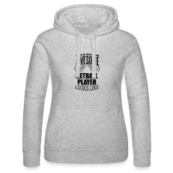Netzball - Frauen Kapuzen Sweater von Russell - Grau meliert - Vorne - Marisol (170cm)