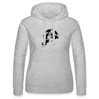 Snowboarder - Frauen Kapuzen Sweater von Russell - Grau meliert - Vorne - Marisol (170cm)