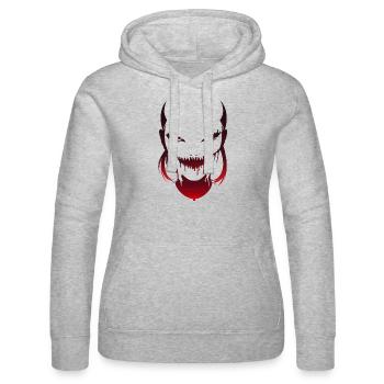 Außerirdischer - Frauen Kapuzen Sweater von Russell - Grau meliert - Vorne - Marisol (170cm)
