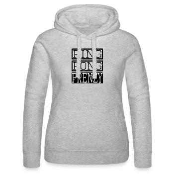 citation drôle cadeau tournois de tennis de table - Sweat à capuche Russell Femme - gris chiné - Devant - Marisol (170cm)