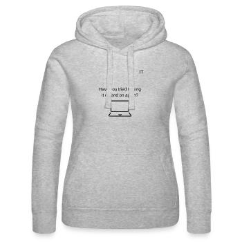 Support technique - Sweat à capuche Russell Femme - gris chiné - Devant - Marisol (170cm)