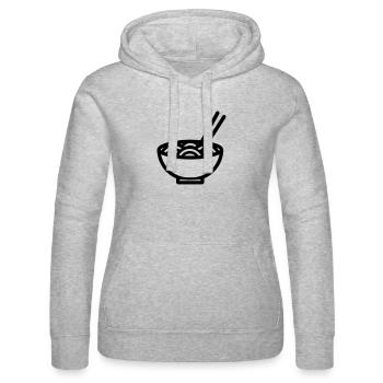 Ramen - Frauen Kapuzen Sweater von Russell - Grau meliert - Vorne - Marisol (170cm)