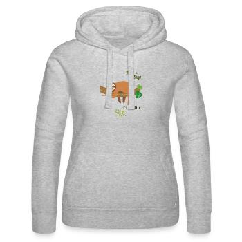 Accidia - Felpa con cappuccio da donnadi Russell - grigio melange - Fronte - Marisol (170cm)