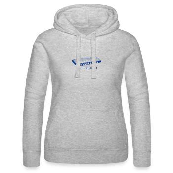 Harmonica Blues Japanese - Frauen Kapuzen Sweater von Russell - Grau meliert - Vorne - Marisol (170cm)