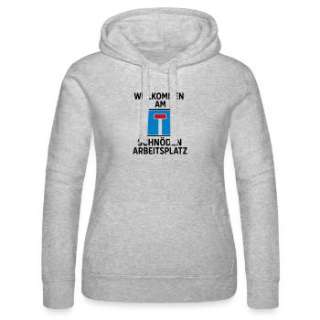Sackgasse Arbeit Arbeitsplatz Job Beruf Langweilig - Frauen Kapuzen Sweater von Russell - Grau meliert - Vorne - Marisol (170cm)