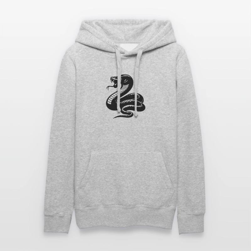 Silhouette du python serpent Sweat à capuche Russell Femme