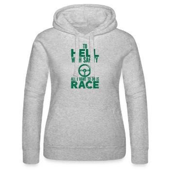 Auto Oldtimer Racing Autoliebhaber Auto-Veteranen - Frauen Kapuzen Sweater von Russell - Grau meliert - Vorne - Marisol (170cm)