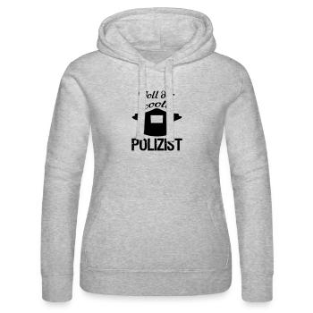 Voll der coole Polizist,Polizei,Berufe,Geschenk - Frauen Kapuzen Sweater von Russell - Grau meliert - Vorne - Marisol (170cm)