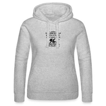 1968 - Year of construction 1968 - Born 1968 - Women’s Hooded Sweater by Russell - heather grey - Front - Marisol (170cm)