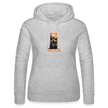 Fuchs Spruch Bin Halt Ein Fuchs Schlaue Füchse - Frauen Kapuzen Sweater von Russell - Grau meliert - Vorne - Marisol (170cm)