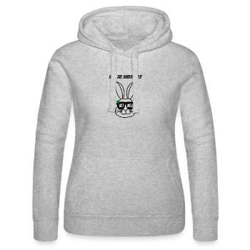 Halt die Ohren steif Get well Hase Gute Besserung - Frauen Kapuzen Sweater von Russell - Grau meliert - Vorne - Marisol (170cm)