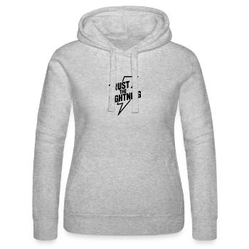 Vertraue dem Lightning - Frauen Kapuzen Sweater von Russell - Grau meliert - Vorne - Marisol (170cm)