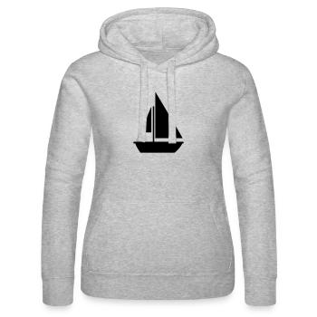Sail - Frauen Kapuzen Sweater von Russell - Grau meliert - Vorne - Marisol (170cm)