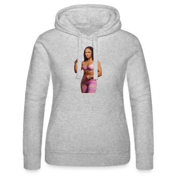Mona Lisa bling bling - Sweat à capuche Russell Femme - gris chiné - Devant - Marisol (170cm)