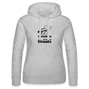 Super Polizistin Geschenk - Frauen Kapuzen Sweater von Russell - Grau meliert - Vorne - Marisol (170cm)