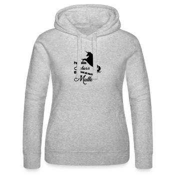Einhorn Urlaub Mallorca Geschenk - Frauen Kapuzen Sweater von Russell - Grau meliert - Vorne - Marisol (170cm)